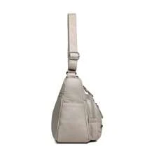 1pc Women Quilted Multi-Layer Outdoor Crossbody Bag With Rivets, Personalized Motocycle Style, Sports Vintage Shoulder Bag With Zipper Pockets For Phone & Coin