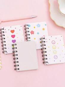 1/4pcs 80 Sheets Cute: Mini A7 Notebooks In Various Styles - Cute And Colorful Designs - Great For Note Taking, Diary Keeping And Gift Giving - Great For Students, Teachers And Creative People, Stationery