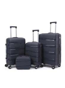 6pcs Set PP Zipper Fashion Travel Trolley Suitcase Unique Highly-Rated Luggage With Spinner Wheels + Travel Bag, Suitable For Teens, Casual Outdoor, Athletic, Vacation, Travel, Graduation Gifts, Birthday Outfit Accessories
