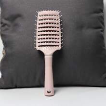 1 pièce Peigne de coiffure avec des côtes ajourées, peigne en nylon pour les moustiques, peigne carré à bascule, grand peigne incurvé. Convient pour démêler les cheveux et résoudre divers problèmes capillaires. Peut également être offert comme cadeau pour la mère, la petite amie, les amis ou le patron pour diverses occasions