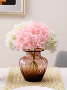 10/4 件人造绣球花深粉色花头花束真实触感 7.09 英寸丝绸绣球花人造花，可用于婚礼中心装饰的假花、DIY 花束、家居花瓶装饰、客厅卧室床头花装饰、新娘花束、秋季装饰、万圣节圣诞派对用品、腕花、生日派对、新年礼物、情人节、礼物 - 粉色 - 查看 5