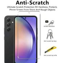 3 Piezas Protector de pantalla de vidrio templado para Galaxy A56 A36 A26 A16 A06 A55 A35 A25 A15 A05 A54 A34 A24 A14 A04 A73 A53 A33 A23 A13 A03 A72 A52 A32 A12 A02 A71 A51 A21 A71, 9H 2.5D cobertura completa con pegamento, un regalo ideal para cumpleaños, familia y amigos, accesorios de teléfono