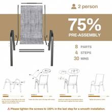 Outdoor Table & Chair Sets - Grey - View 8