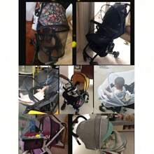 Infant Stroller Mosquito Net, Full Enclosed High Density Mesh Universal Stroller Mosquito Net, Baby Umbrella Stroller Anti-Insect Zipper Mosquito Net - Multicolor - View 4