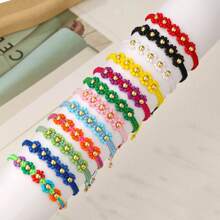 12 hạt thủy tinh Bohemian thủ công dệt hoa - Nhiều màu - Xem 13