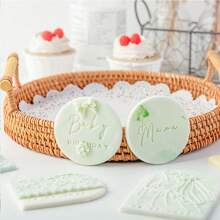1set DIY Mini Letter Number Font Set Alphabet A-Z Letter Number Symbol Signature Stamp Fondant Cookie DIY Printing Embossing Mold Biscuits Cutter Cake Baking Tool Accessories For Birthday Mother's Day Bridal Shower Wedding Party Favor Supplies