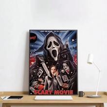 1 pièce Affiche murale sans cadre, S-Crier H-Film d'horreur Crier Affiche Art HD, Coller au mur, Imperméable, Décoration de maison, Salon, Chambre, Bar, Esthétique, Pop, Cadre en option