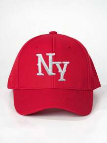 3/1 pieza Gorra de béisbol bordada de NY, sombrero casual para protección solar al aire libre adecuado para niños y niñas en primavera, otoño, viajes, playa y vacaciones