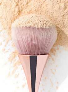 1 支专业化妆刷，配有柔软而密集的合成纤维刷毛 - 非常适合完美涂抹粉底、腮红和高光 - 彩色 - 查看 8