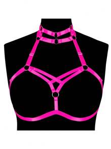 Plus Size Sexy Lingerie Cage Bra Harness Cupless Strappy Bralette Elastic Bra Body Chain Jewelry For Women And Girls - Multicolor - View 9
