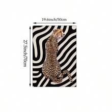 1/3 piezas de arte de pared con impresión en lienzo de estampado de leopardo/guepardo neutro, decoración vintage para dormitorio, sala de estar u oficina, póster chic y contemporáneo, arte de pared de bola 8 de suerte, regalo para ella, sin marco