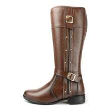 Women Fashion Boots - 咖啡棕 - 查看 3