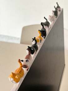 1pc Cute Flower Vase Computer Decorative Display, Office Desktop Stress Relief Figurine Small Decor Back To School - Multicolor - View 13