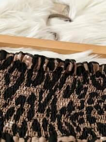 Elegant And Casual Spring, Summer And Autumn Leopard Print Pants, Showing Temperament