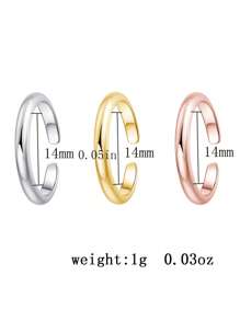 1pc Adjustable Toe Ring, Open Design Sexy Foot Joint Ring - Rose Gold - View 5