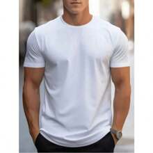 Kit 3 100% Cotton Premium Plain Basic T-Shirts - 軍綠色 - 查看 3