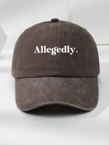 1 pieza Gorra de béisbol ajustable con estampado de letra personalizada, estilo vintage y lavada, unisex, adecuada para uso diario, útiles escolares, vuelta al cole, regalos escolares, para la oficina, la escuela, el aula, colegas, dormitorios, estudiantes de secundaria y preparatoria, personalizada, única, personalizada, regalo ideal para él, ella, novio, novia, familia, amigos, romance delicado, gracia invernal