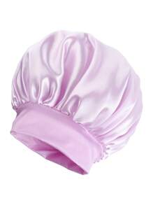 1 件装男士帽子纯色宽边弹力丝绸光滑缎面帽子男女皆宜，休闲舒适睡帽，护发帽 - 彩色 - 查看 17