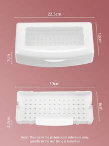 1 pieza Esterilizador de herramientas para uñas, Bandeja de esterilización de plástico para pinzas, extensiones de pestañas, implementos para uñas para esteticistas, suministros para uñas, salón de belleza, artículos esenciales para técnicos de uñas, Caja de esterilización y almacenamiento de uñas con tapa transparente para herramientas de manicura y esmalte de uñas - Multicolor - Ver 7