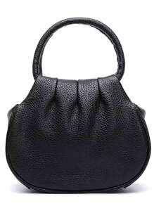 1 件新款女士手提包，小号圆形休闲手提包，迷你钱包，可装硬币和手机，适合日常使用