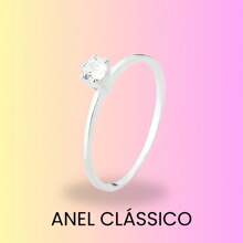 Pair Of Engagement And Promise Rings In 950 Silver 2mm Minimalist  And Solitaire Ring White Pink Blue - 銀色 - 查看 3