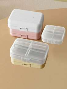 Portable Travel Mini Pill Box, Pill Box, Small Pill Box|Weekly Pill Organizer For Travel, 7-Day Pill Box Organizer, 7 Compartment Pill Box, Waterproof And Moisture Resistant Pill Organizer, Travel Pill Box Dispenser, Fish Oil, Supplement Medication Organizer Dispenser For Pocket, Wallet, Travel Pill Box,Storage Box, Weekly Medication Box, Portable Medication Box - Multicolor - View 9