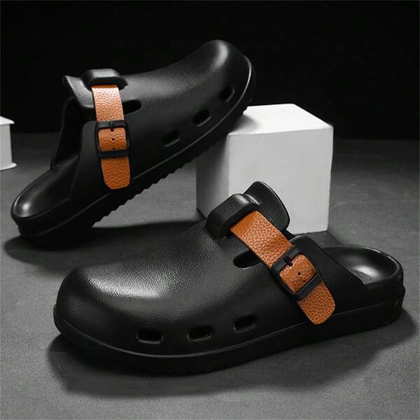 Men's New Fashion Slippers/Sandals, & Handsome Beach Shoes For Teenage Boys, Non-Slip & Sweat-Resistant, Comfortable Outdoor/Indoor Casual Wear, High-Quality