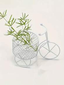 1pc Pink Iron Tricycle Candy Basket Cosmetic Storage Rack Wedding Wedding Candy Box Creative Wedding Gift Ornaments - Pink - View 6