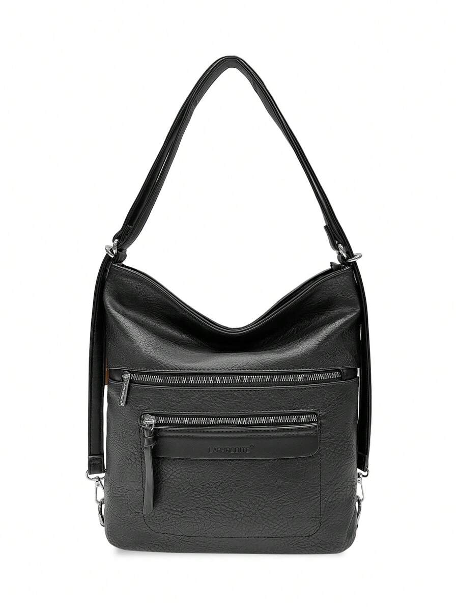 Bolso MILANO, casual, de moda, elegante, personalizado, de piel de PU lujosa, se puede usar como bolso de hombro y mochila, de mano, cruzado, con correa ajustable, adecuado para fiestas, vacaciones, negocios, verano, estilo retro, fin de semana, regalo