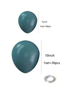 30pcs 10-Inch Retro Color Latex Balloons For Birthday, Wedding, Valentine's Day Party Decoration, Birthday Photography Props, Anniversary Party Decoration, Room Decoration, Indoor Decoration, Christmas