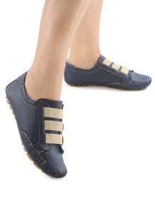 Mocatenis: Perfect Casual Shoe Tennis Comfort With Elegant Style - Màu xanh hải quân - Xem 1