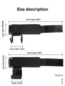2 قطعة أربطة معصم رياضية مع صفيحة وخطاف من الصلب ، سّير معصم ، دعامة معصم ، داخل مبطن لحماية المعصم ، مناسبة للاستخدام المنزلي أو التمرين في الجيم ، شد العضلات ، اللياقة البدنية ، ملحقات المساعدة في رفع الأثقال ، خطاف حزمة الأثقال - متعدد الألوان - مشاهدة 9