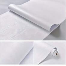 1 Rolle weiße Holz Maserung selbstklebende Kontaktfolie, selbstklebende, abwaschbare PVC Tapete, verwendet in Küchen, Schlafzimmern, Wohnzimmern, Schränken, Holztüren, Schreibtischen, Heimdekoration und Möbelrenovierung, leicht abziehbare Aufkleber, Geschenke Geburtstag Abschluss Raumdekoration Wanddekoration Badezimmerdeko Schlafzimmerdeko Raumdekoration Leben Wohnzimmerdekoration Hausdekoration Heimdekoration