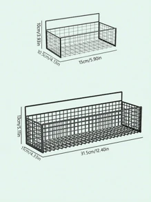 1 Wall Mounted Bathroom Storage Rack, Perforated Free Bathroom Hanger, Multi-Purpose Storage Basket, Shampoo Shower Gel Rack Receiver, Bathroom Accessories, Bathroom Storage And Storage, Homecoming Supplies, College Dormitory Bathroom Rack Bathroom Accessories Bathroom Tools - Black - View 4