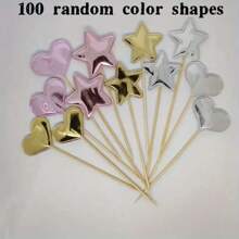 Shiny Reflective Cake Decorations, Multi-Color Options, Suitable For Birthday Party, Dinner, Halloween, Easter, Christmas, Versatile For Daily Use And Gift Giving