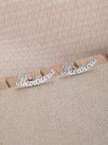 1Pair Minimalist Custom Name Frosted Earrings,Romantic Custom Text Earrings,Fashion Stainless Steel Nameplate Custom Earrings Gifts For Her,Frosted Name Earrings,Valentine's Day Gift,Memorial Gift,Christmas Gift,Mother's Day Gift