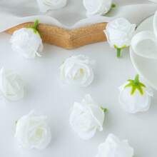 5PCS/10PCS Artificial Silk Rose Head, Rosebud Rose Flowers Bouquets Room Decor Fall Decor Bouquets Fake Plants For Centerpieces For Spring Autumn Decorations Wedding Vase For Home Dining Room Bedroom Decorations, Festival Birthday Party Accessories, Outdoor Garden Decorations Gifts Graduation