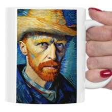 Vincent Van Gogh Mug, Coffee Mug, Tea Cup, Van Gogh Gift, Art Mug, Art Gift, 11oz Mug11oz Ceramic Coffee Mug - Valentine's Day, Birthday,Woman's Day Gift, Easter Day Gift Idea For Dad Mom Friends Girlfriend Boyfriend - 預設 - 查看 8