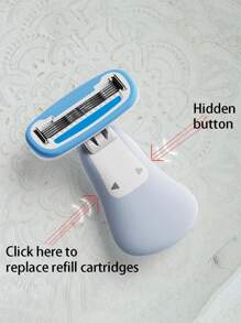 1PC Multi-Color, Women's Hair Removal Portable Shaver, Caring For The Skin, Shaver, Bikini, Leg Hair, Personal Body, Bikini, Shaver, Using 5-Layer Skin Care Soap Flakes, Hand Hair Removal, Shaving Skin Care Soap Bubbles, Portable Shaver, Suitable For Travel, Home Use, Bathroom, Beach Vacation