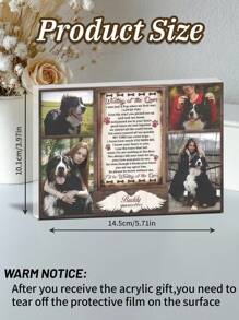 Personalized Pet Memorial Photo Acrylic Plaque, I Never Left You Dog Cat Acrylic Plaque, Pet Sympathy Gifts, Gifts To Remember A Pet Birthday Graduation