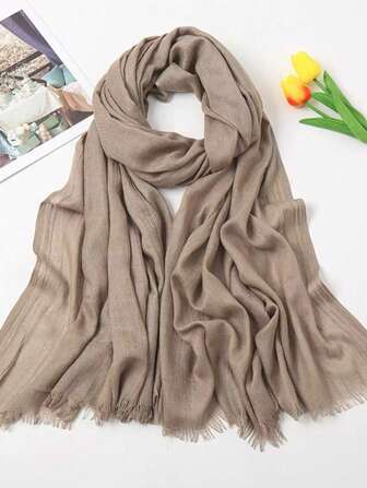 Solid Color Casual Polyester Fabric