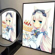 1pc Vanilla Anime Canvas Painting Cafe Bar Room Wall Decor Unframed