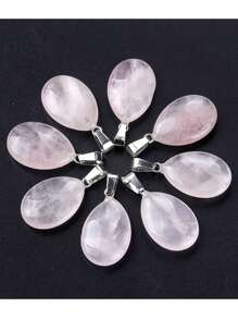 10pcs Thousand Flower Glaze Crystal Water Drop Pendant, Colorful Glass Decorations With Adjustable Necklace Cord And Storage Bag, Best Gift For DIY Necklace Jewelry Making