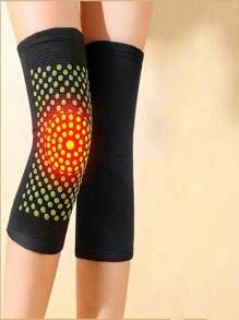 1PC Mugwort Self-Heating Knee Pads Matrix Hot Compress Knee Pads Suitable For Keeping Knee Joints Warm And Cold-Proof In Autumn And Winter Same Style For Men And Women - Black - View 5