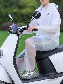 Verdikt waterdicht regenpak (jas en broek), unisex motor-/bezorgrijder regenkleding, volledige lichaamsbescherming tegen zware stortbuien, buitengebruik