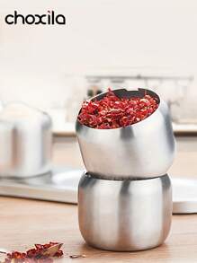 choxila 1 件不锈钢糖罐带勺，咖啡调味料储存罐，家庭厨房用品，用于食品储存和整理 - 調味罐 - 查看 7