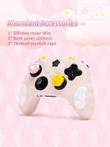 GeekShare Silicone Skin Game Controller Cover With 2 Thumb Grip Caps And 2 Stickers