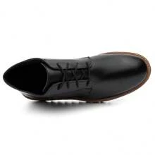 Bota Botina Sapato Social Masculino Derby Sola Alta Tratorada Cadarço Numeração Especial 37 Ao 46