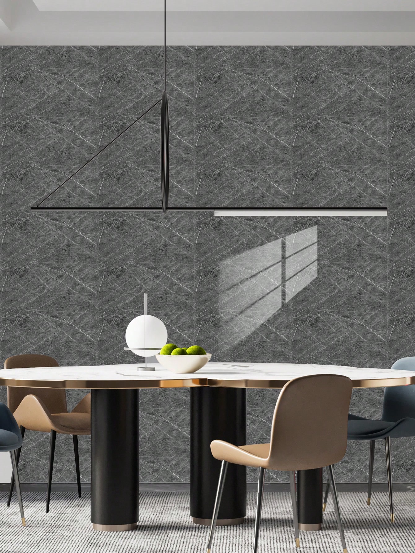 10 Paneles Adhesivos De Mármol Para Pared - Autoadhesivos, 60x30 Cm, Ideales Para Cocina Y Baño