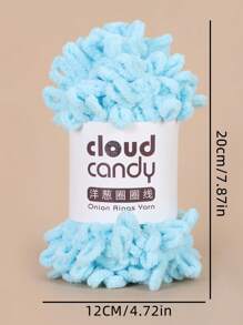 1 rouleau 100g de fil bleu clair idéal pour faire des écharpes